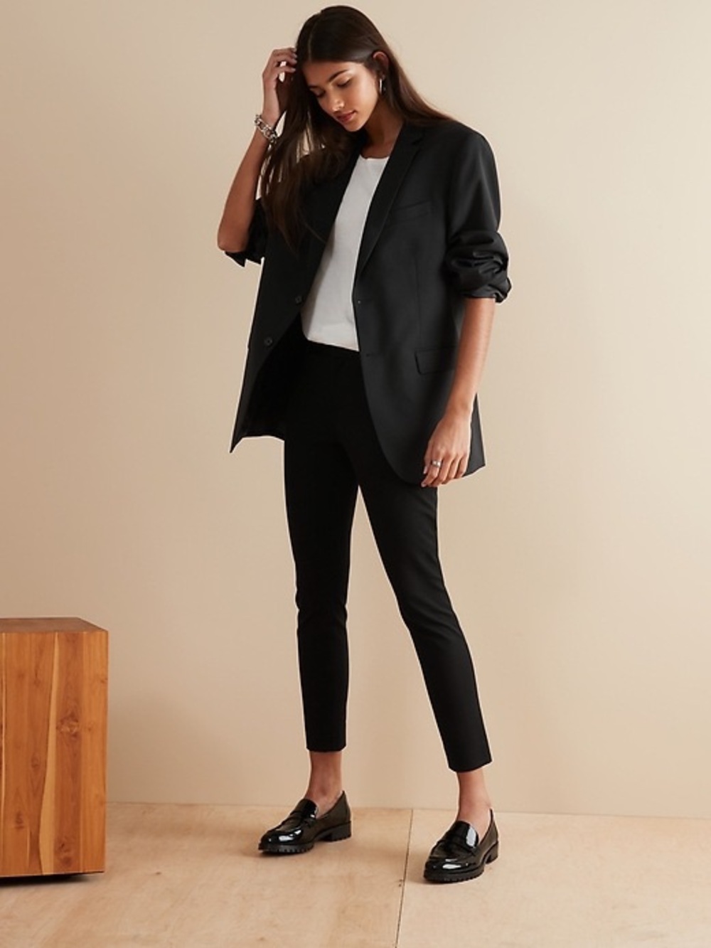 Banana Republic Black Skinny Sloan Pants